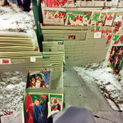 Buying Christmas Cards in a Cold Alley