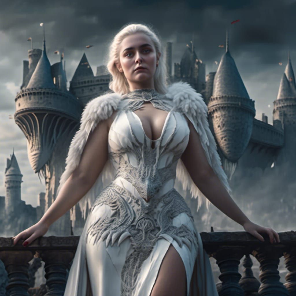 Game of Thrones Inspired Portrait with Dragon