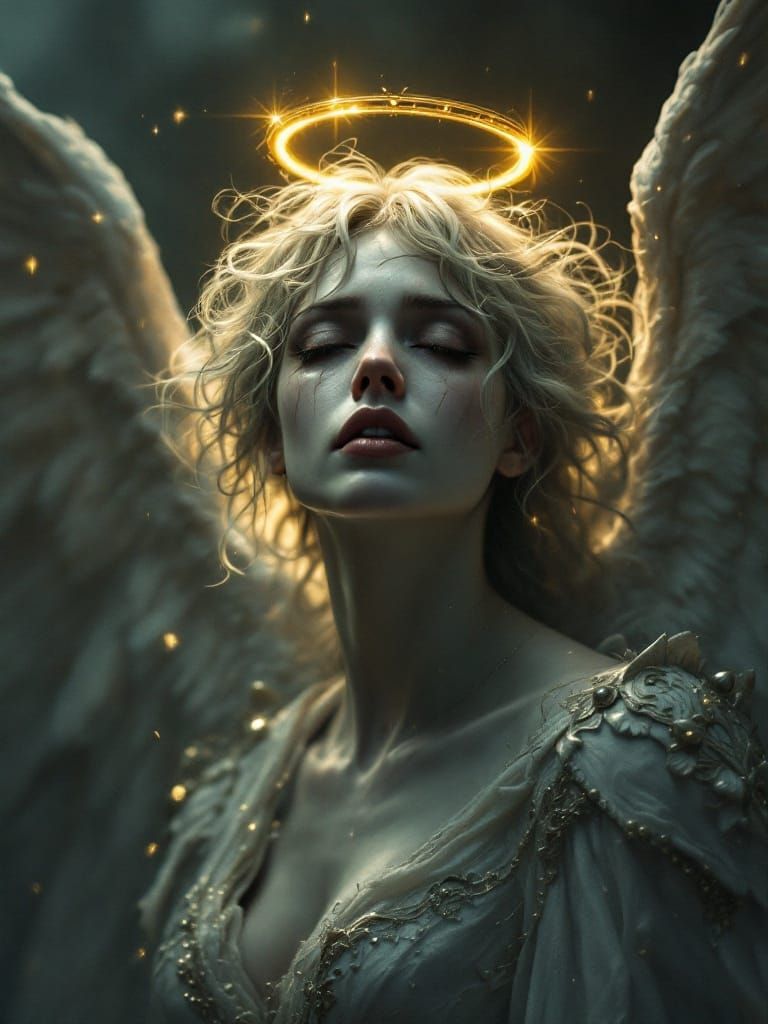 Majestic Fallen Angel in Triadic Harmony