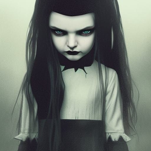 Wednesday Adams as Gothic Fairy in 3D