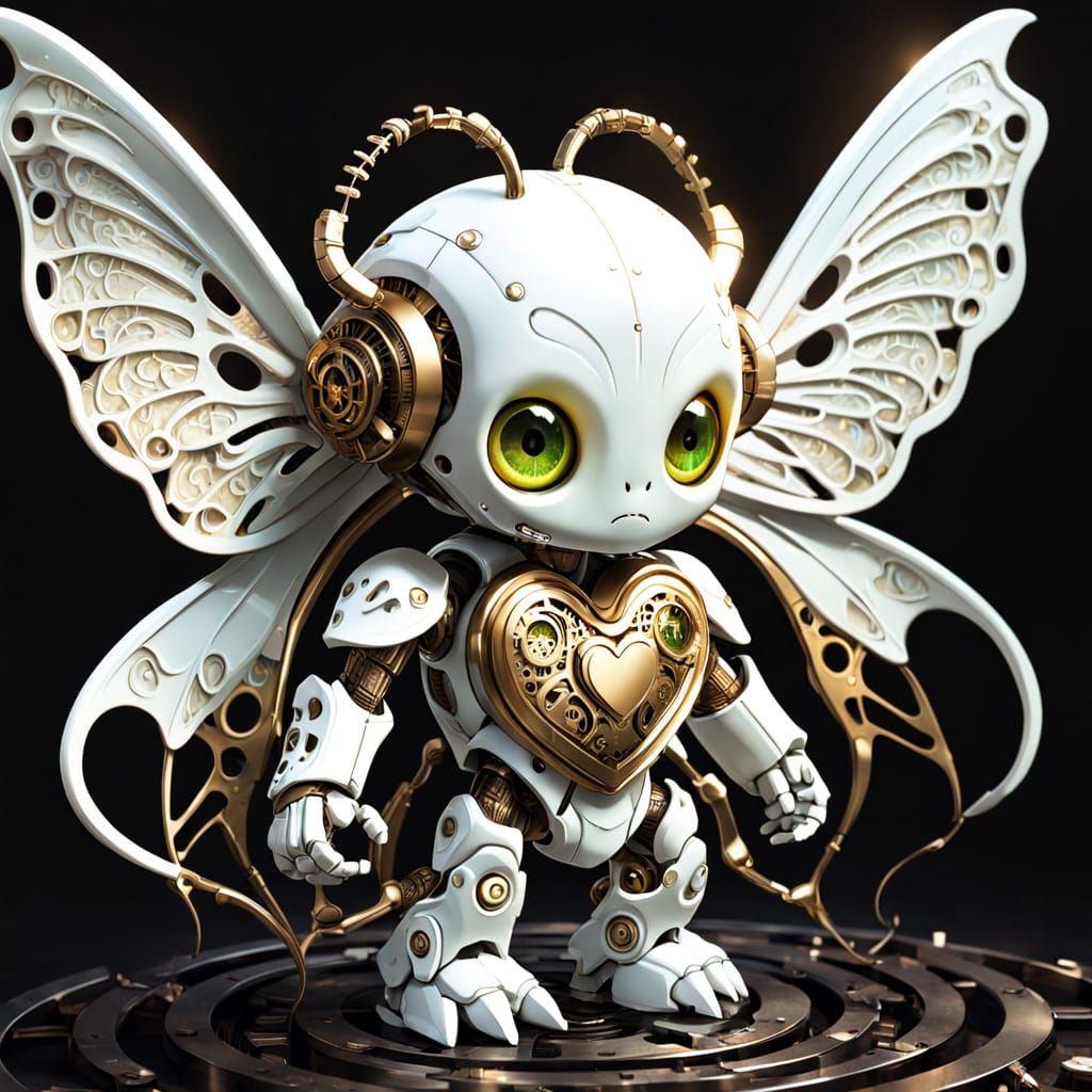 Chibi Cthulhu Tinkers with Clockwork Heart
