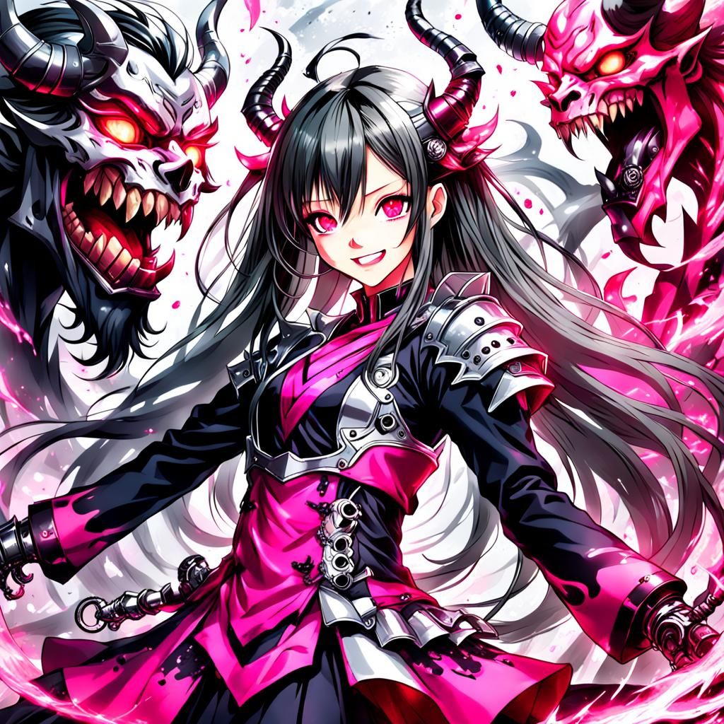 Demon Woman in Ayami Kojima Anime Style