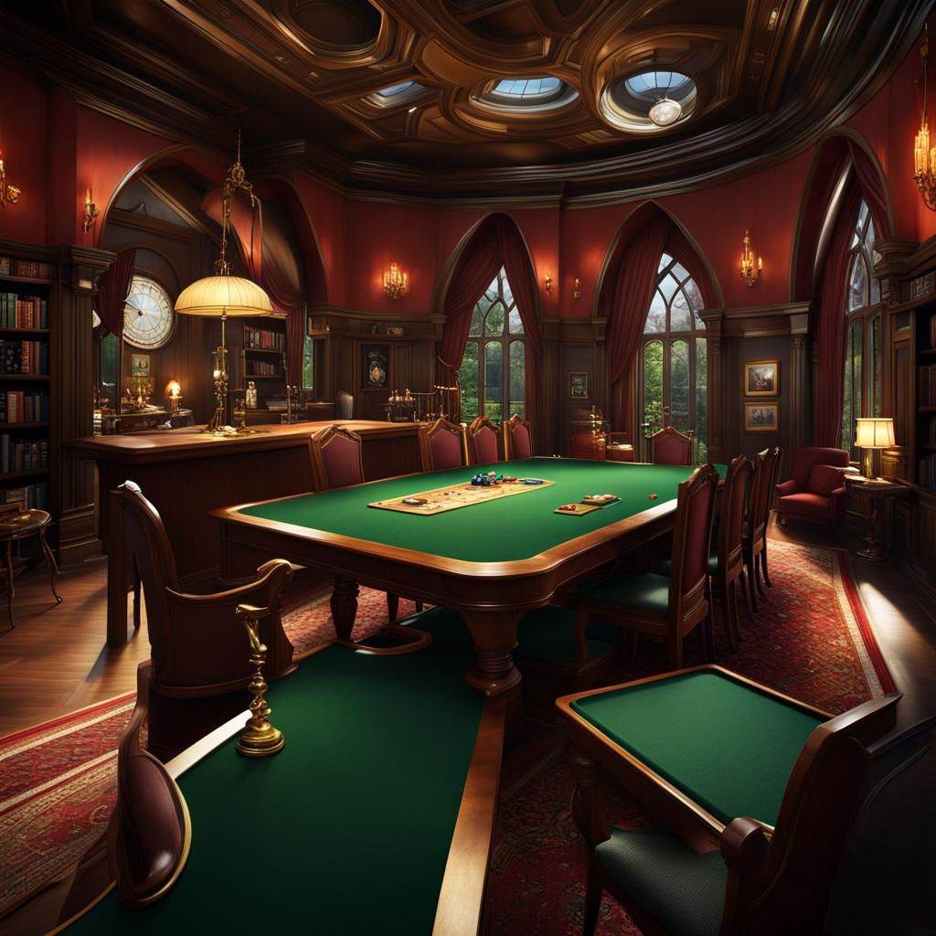 Cluedo Board Game Evolution in Detailed Matte Painting
