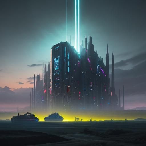 Humans Terraforming Alien Planet in Sci-Fi Style