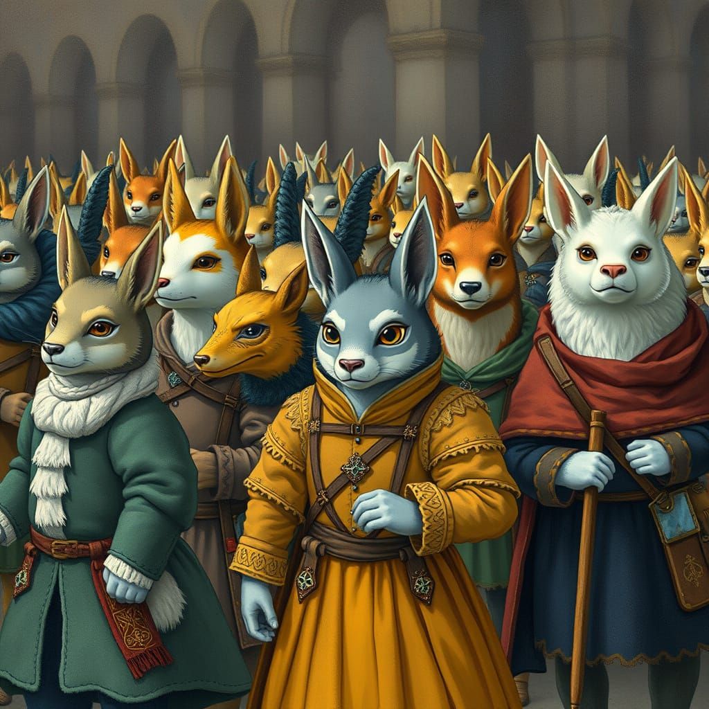 Medieval Animal Army Inspired by Studio Ghibli