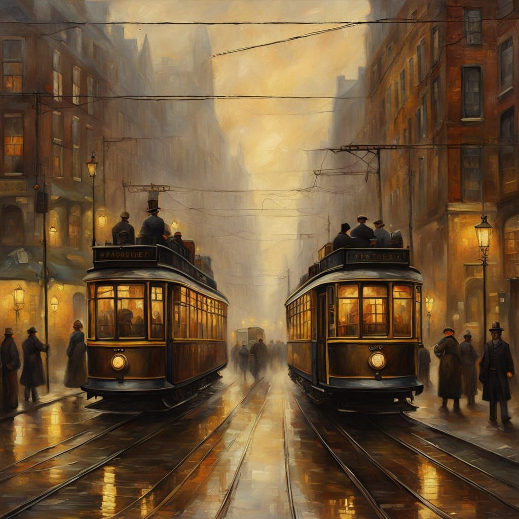 Golden City of Inventors in Steampunk Era