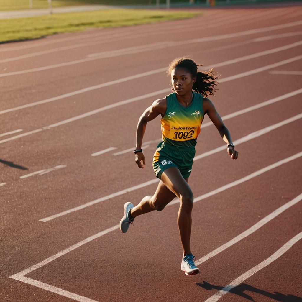Islander Sprinter at Brisbane Olympics: Film Still