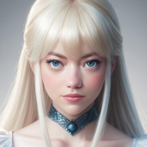 Emma Stone as Princess Peach: Photorealistic Live Action