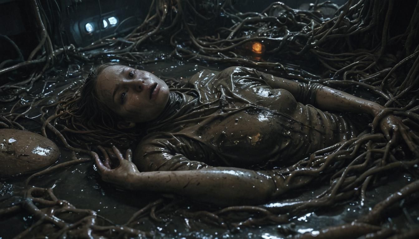 Dystopian Cocoon: Claustrophobic Sci-Fi Concept Art