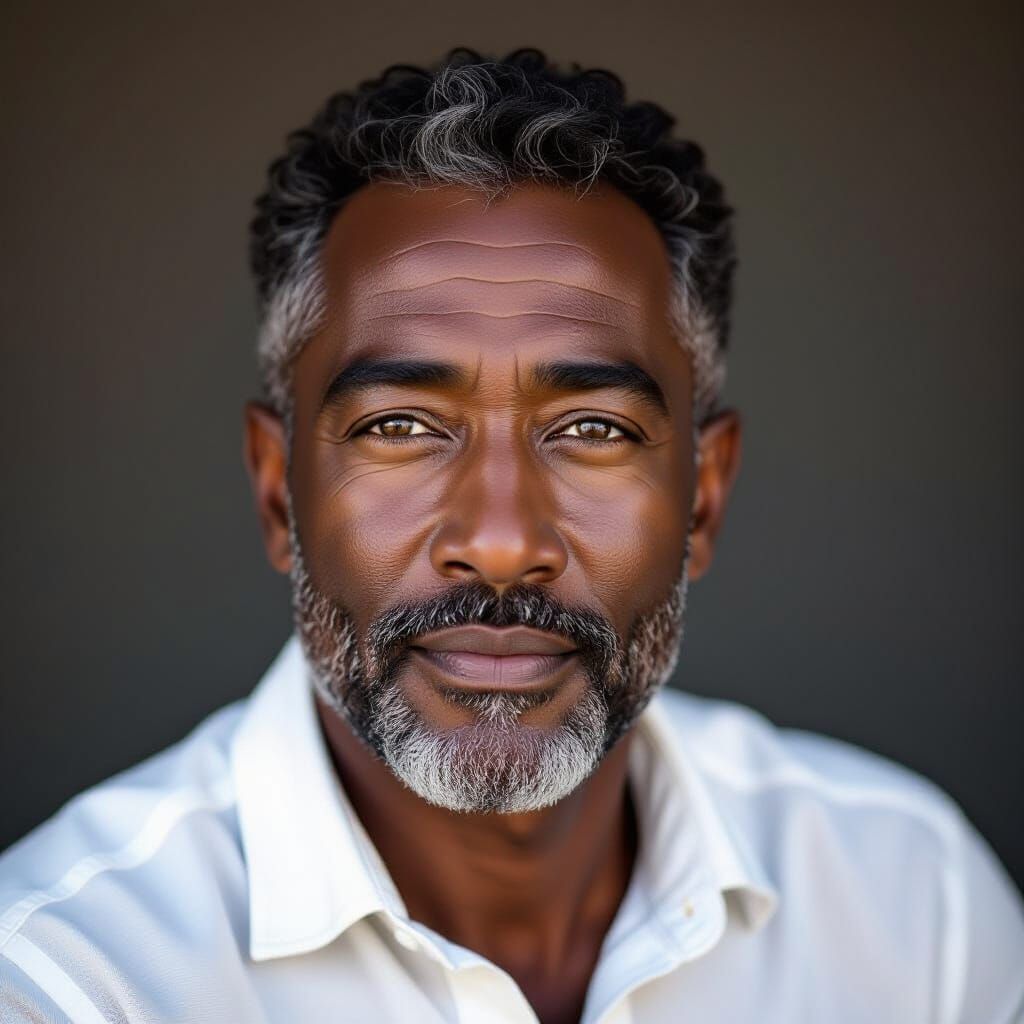 Attractive 60-Year-Old African Man Portrait Photo