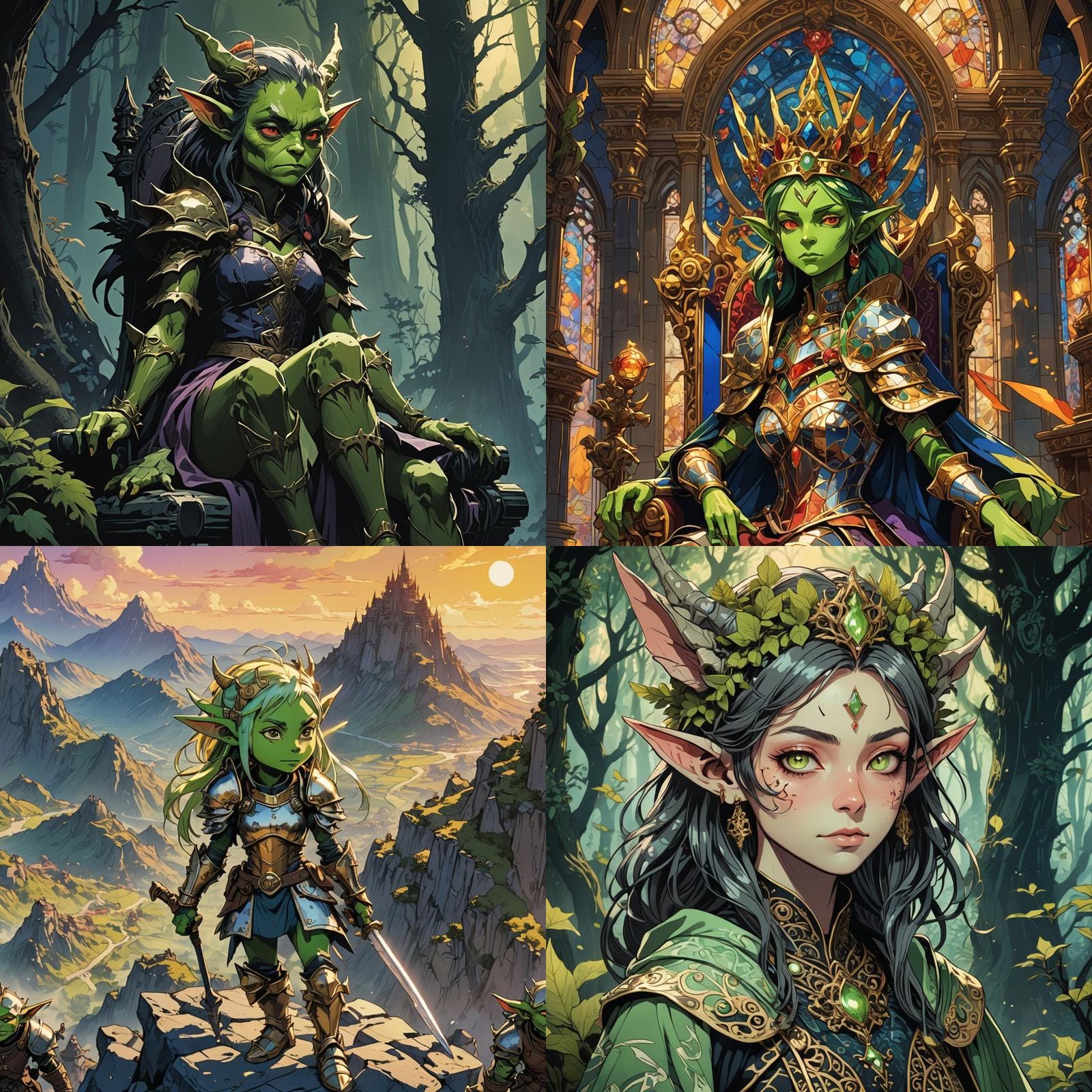 Anime Style Goblin Princess Artwork