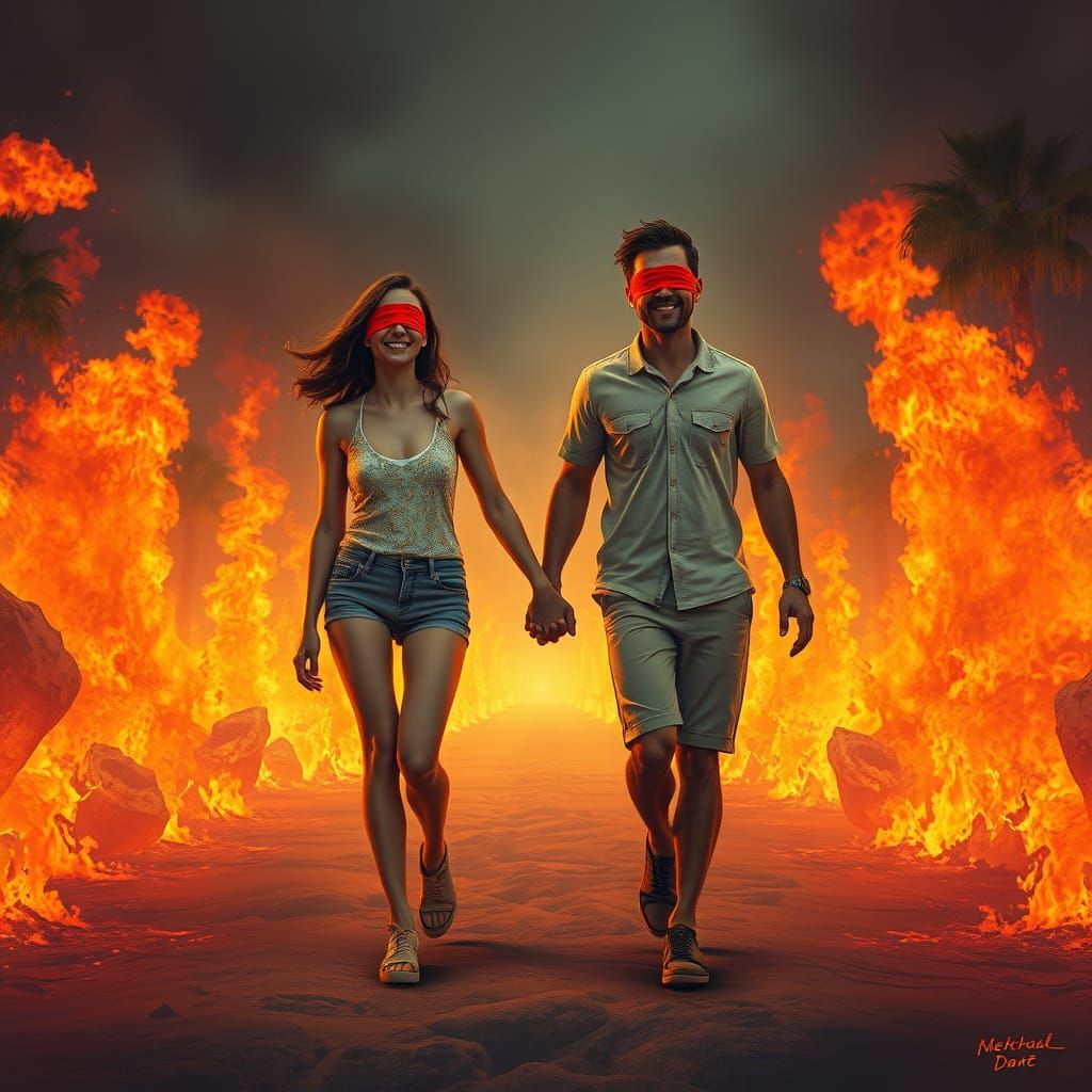 Inferno Romance: A Matte Painting