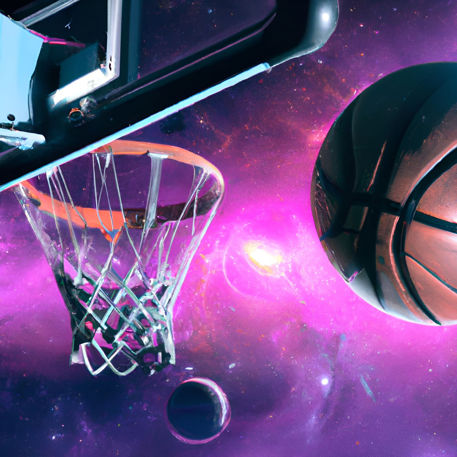Hyper-Realistic Space Basketball Game in 8k Resolution