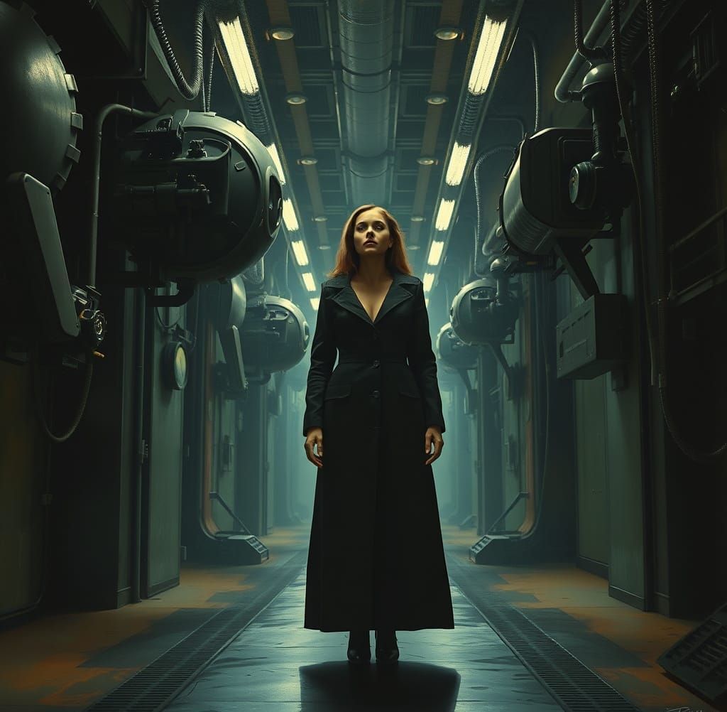 Surreal Biomechanical Dystopia in Visionary Style