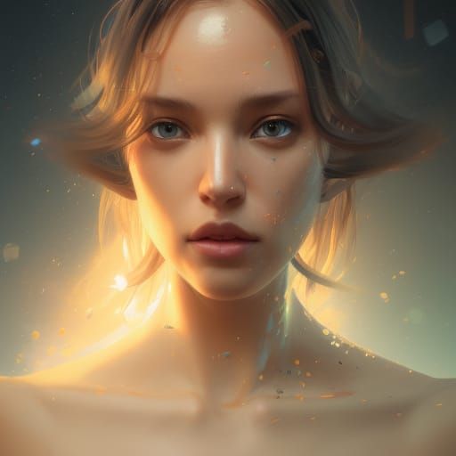 Detailed AI Portrait in Art Nouveau Style