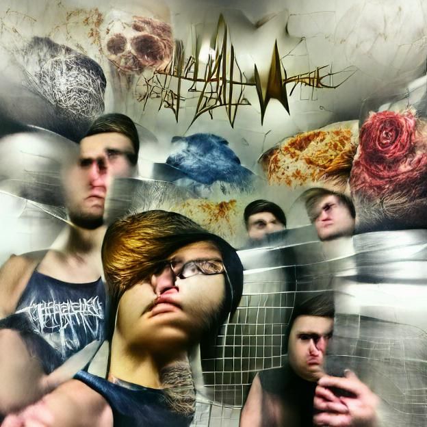 Intense Metalcore Album Cover Art