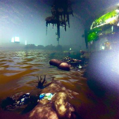 Abstract Pollution: AI Generated Image