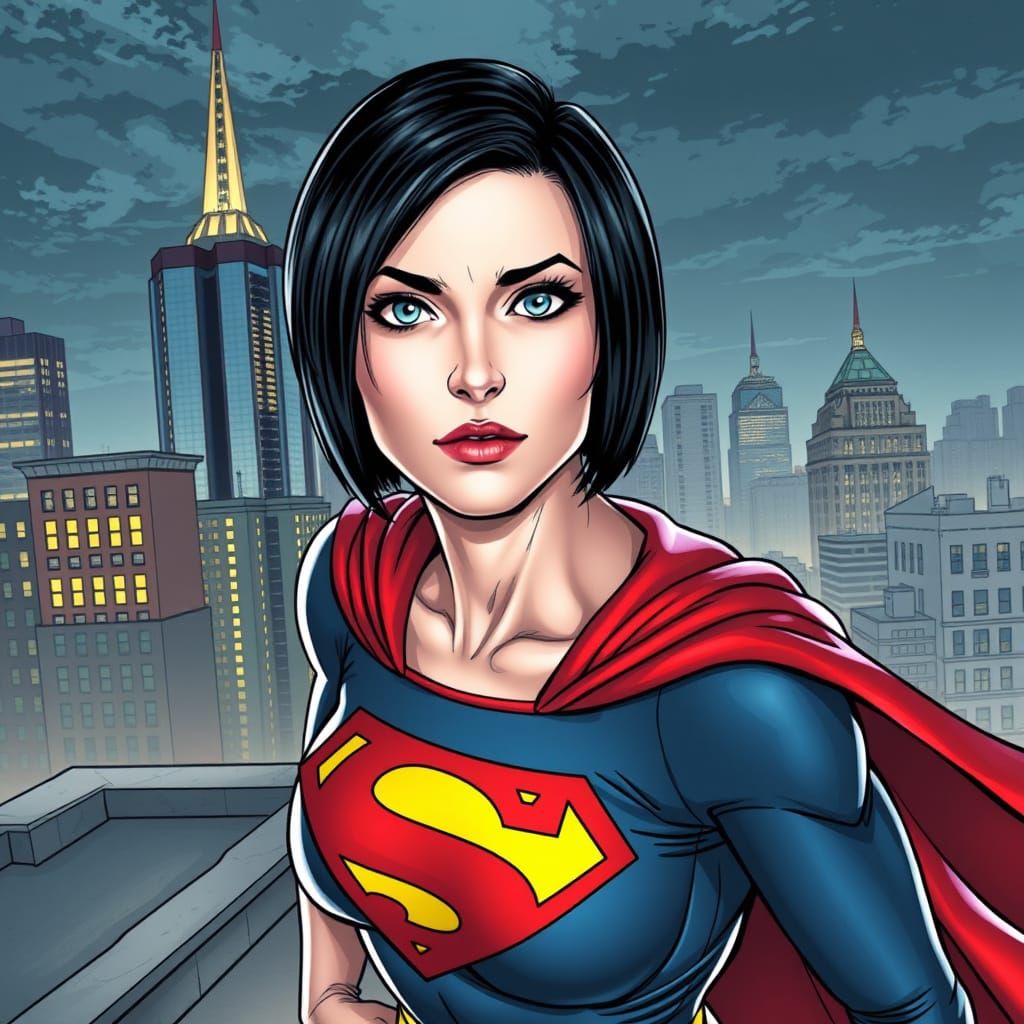 Supergirl Fanart in Comic Book Style