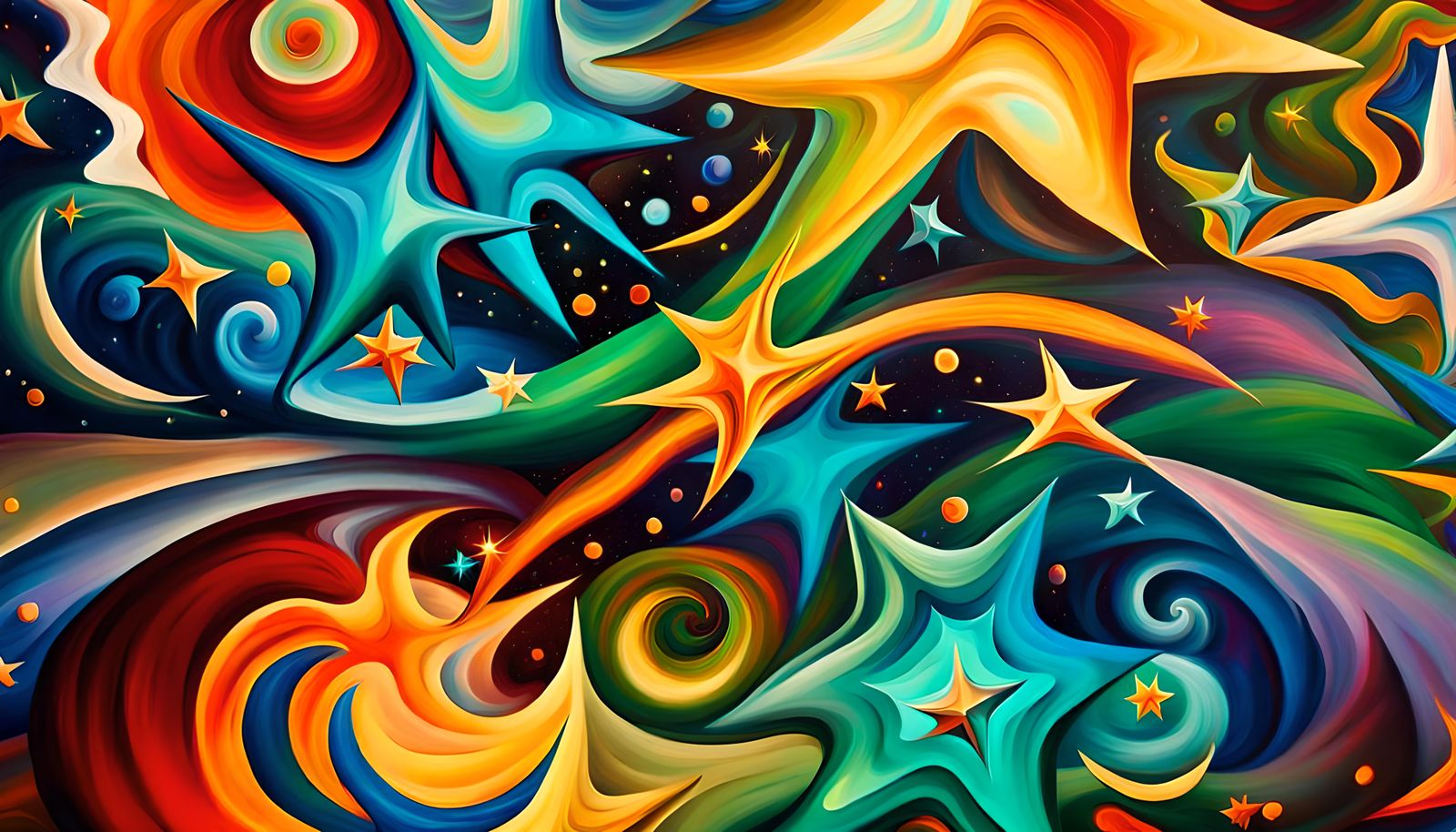 Electromagnetic Plasma Maelstrom of Newborn Stars as Impasto...