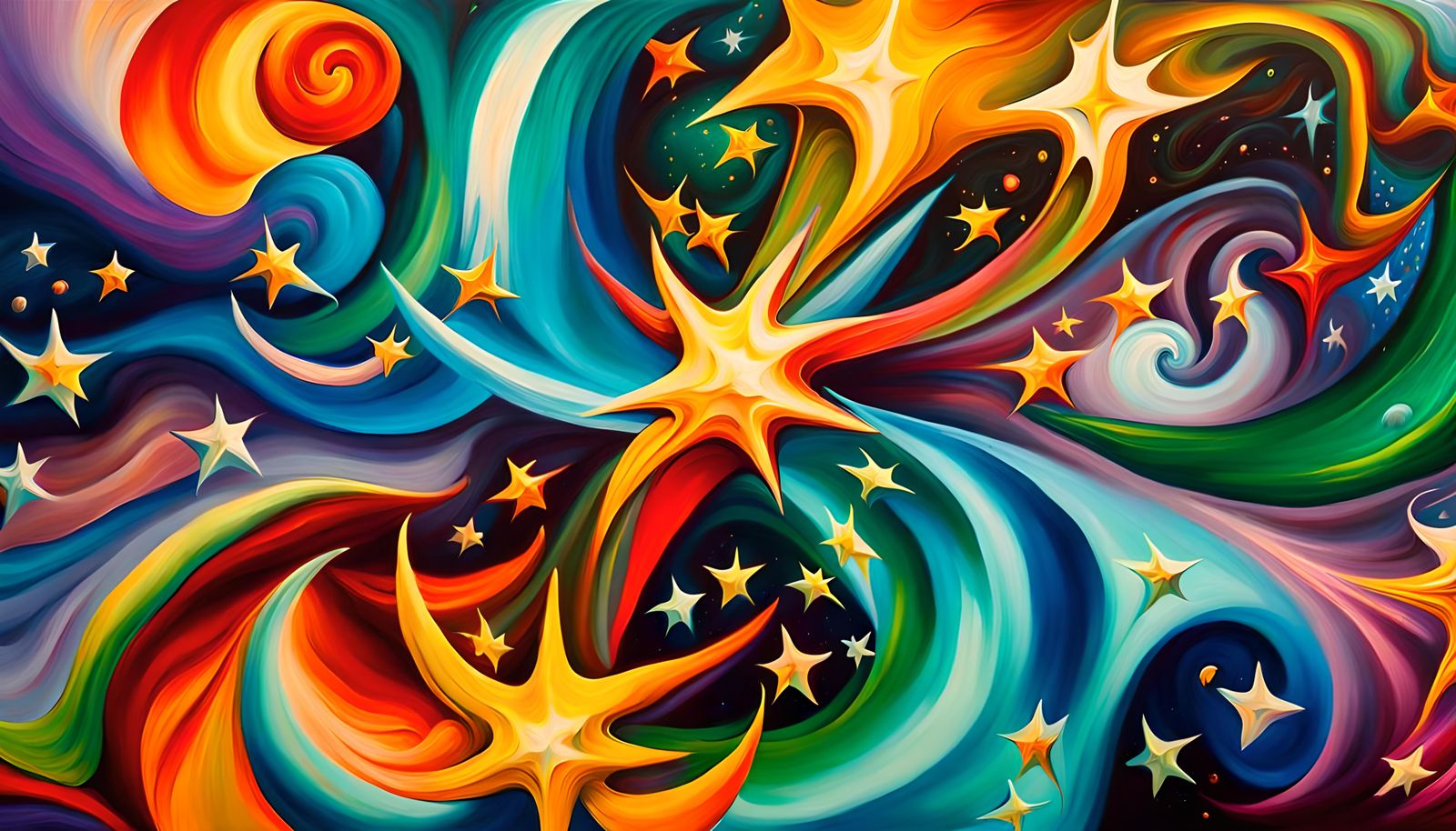 Harmonious Newborn Stars in Electromagnetic Plasma Maelstrom