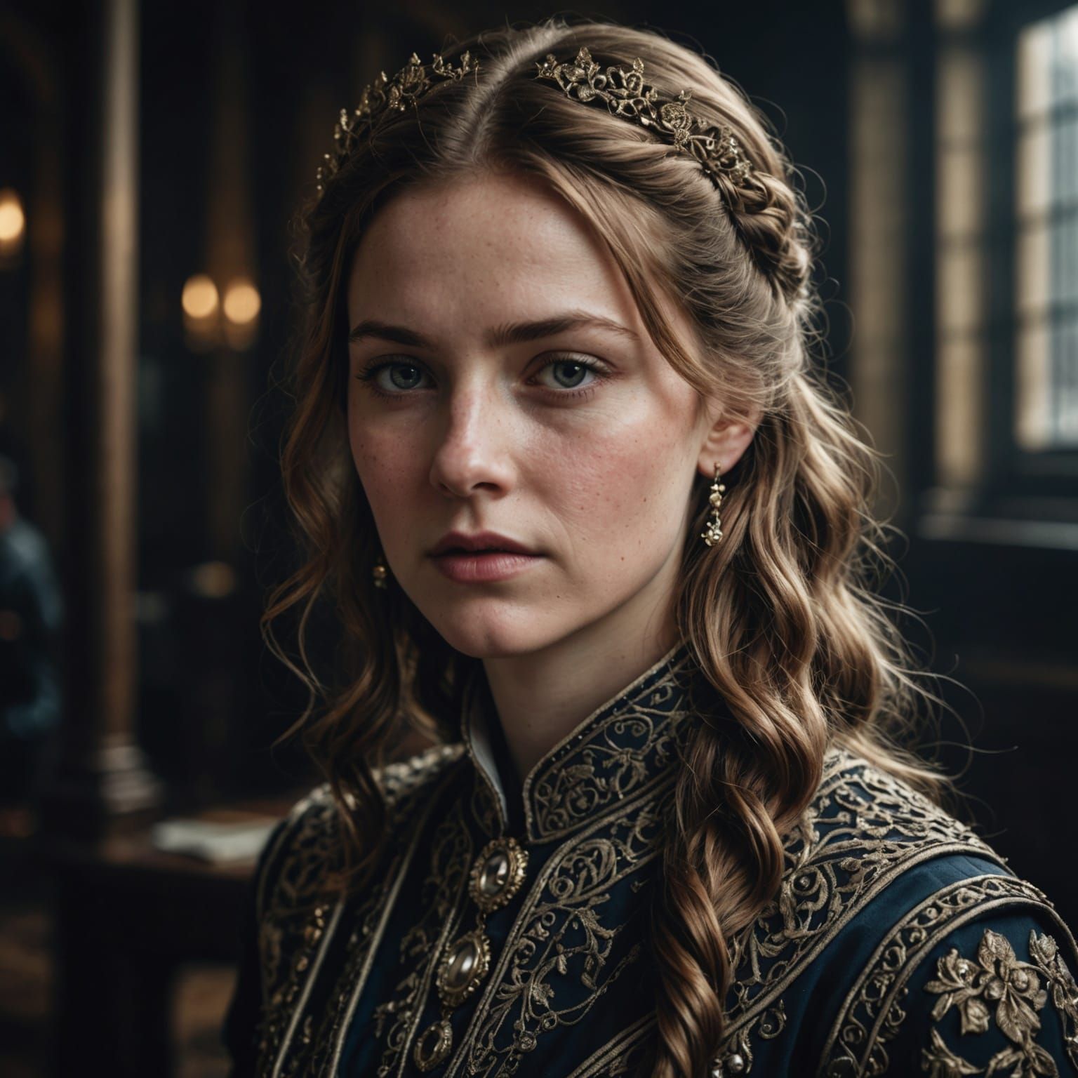 Hyperrealistic Portrait with Intricate Details in HDR