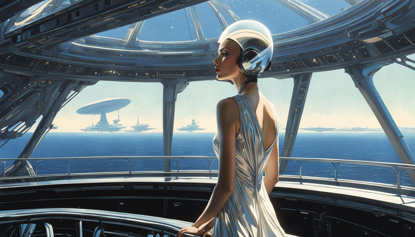 Stardust Dress on a Starship: Surreal Fashion