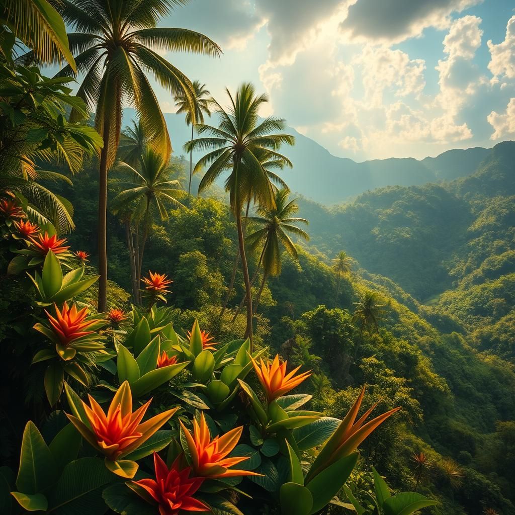 Lush Brazil Paradise Inspired by Folk Art