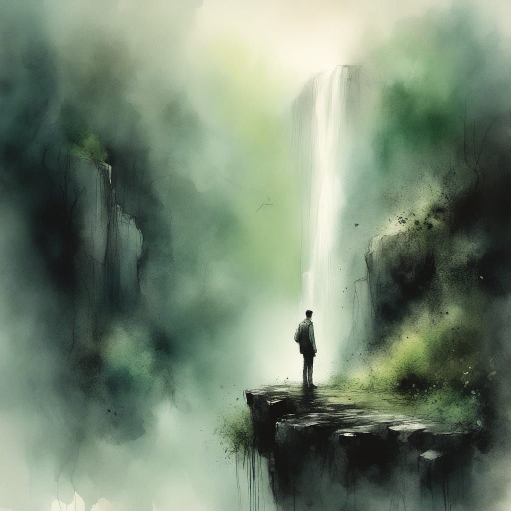 Man's Surreal Metamorphosis into Butterfly, Dreamy Surrealis...