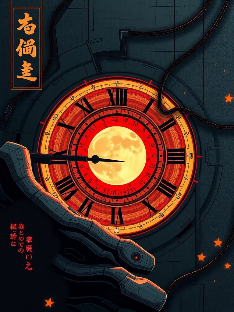 Abstract ASCII Art Face