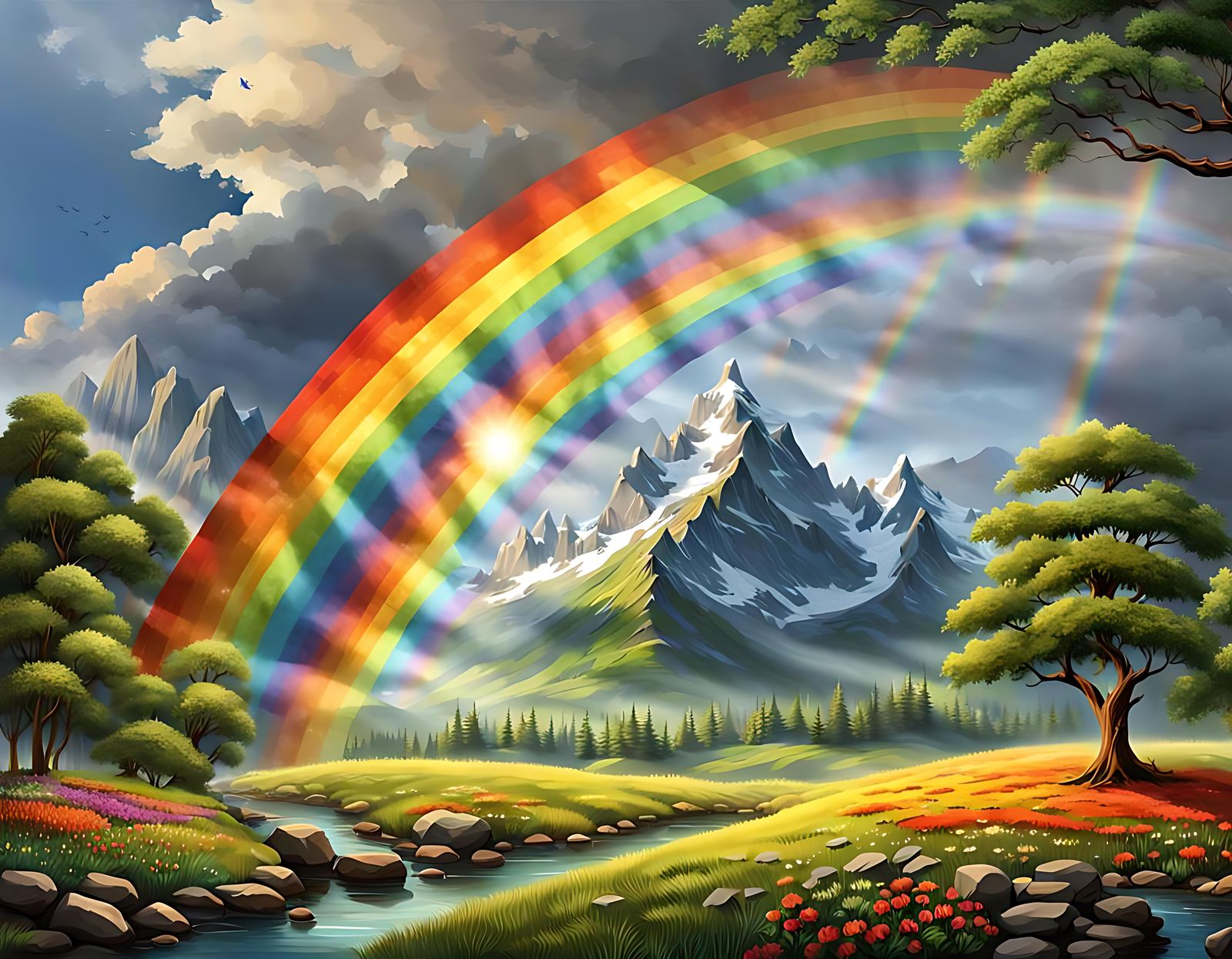 Rainbow in the Sky: An Ode to Nature