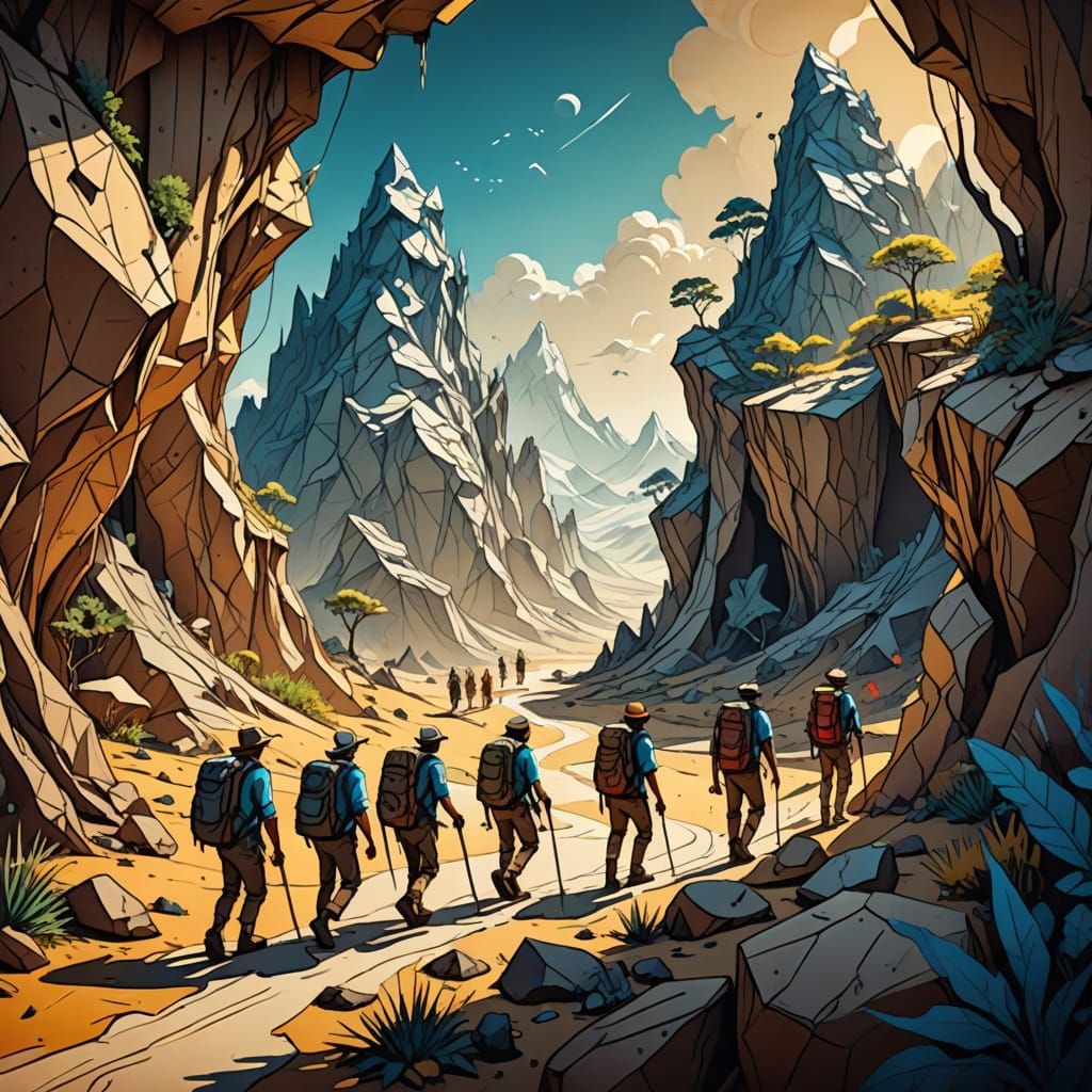 Explorers in a Paper Sketch World