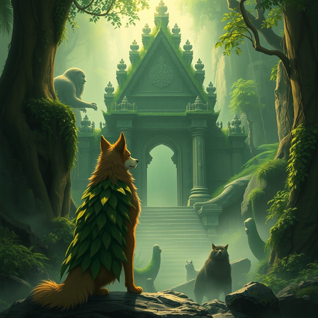 Dog Guardian at Emerald Jungle Temple