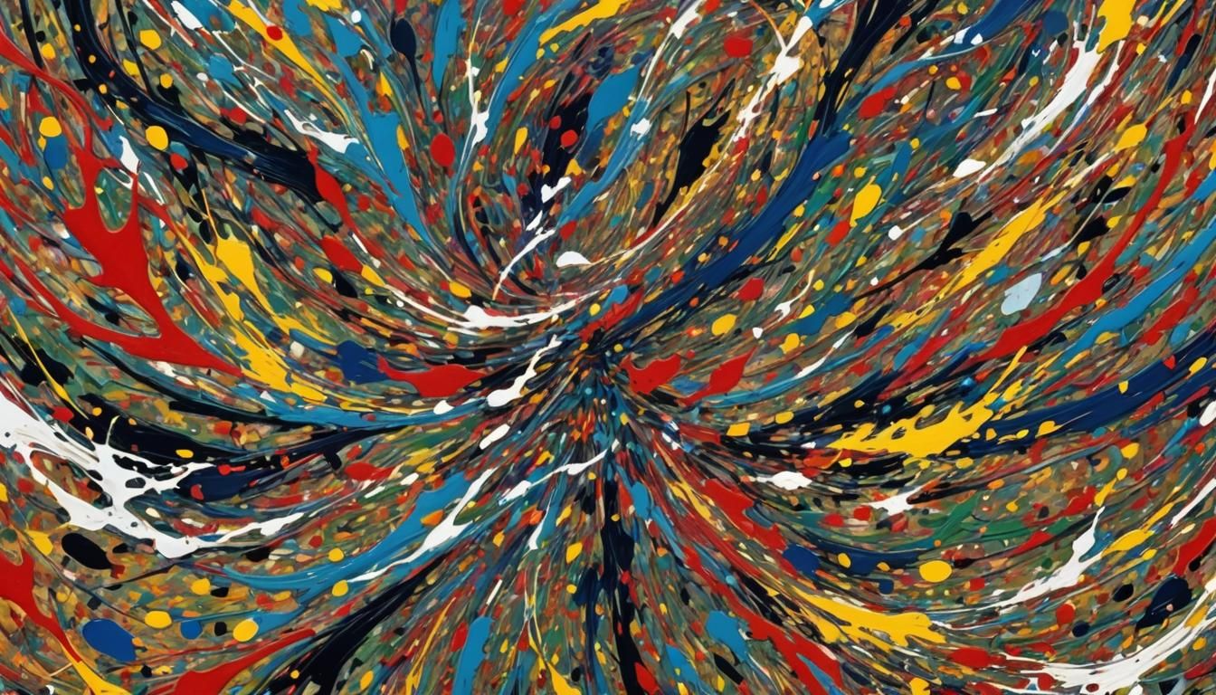 Vibrant Abstract Expressionism Vortex in 8K