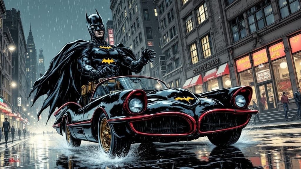 Meanwhile in Gotham, Batman is starting to show the effects ...