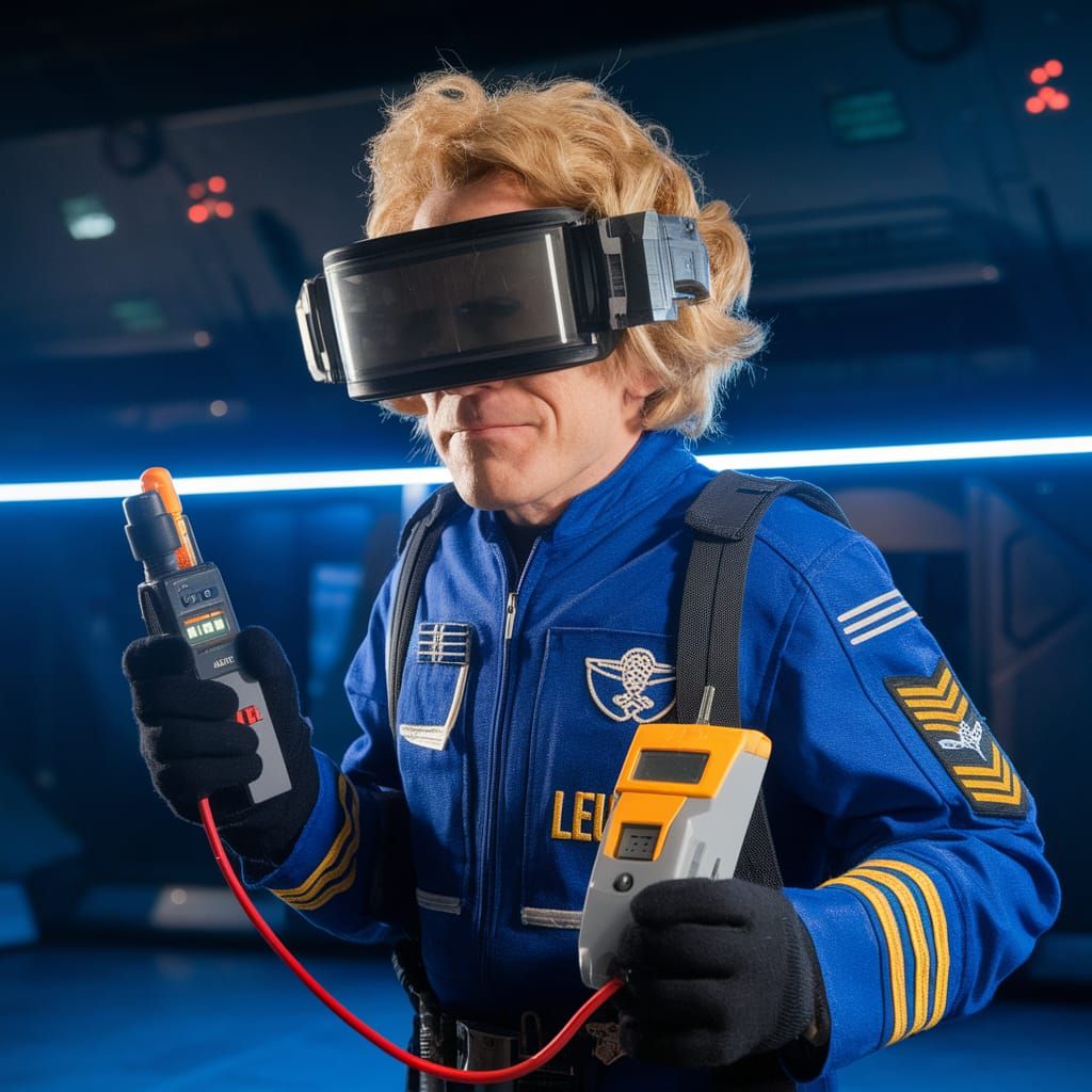 Dr. Emmett Brown as Spaceship Officer