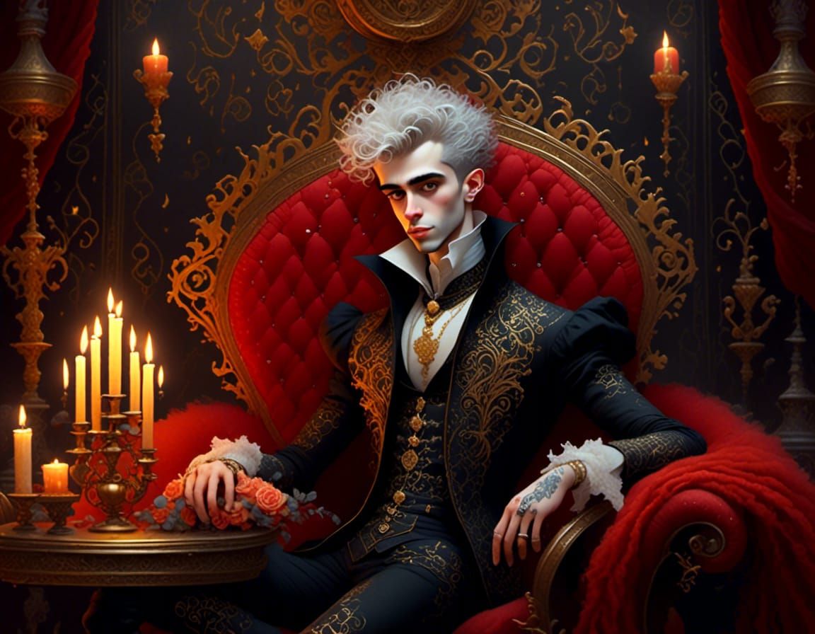 portrait of a foppish young man