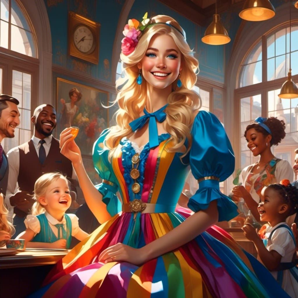 Julie has come along to entertain the children and boy do th...