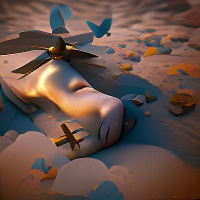 Abstract AI-Generated Image from Blank Prompt