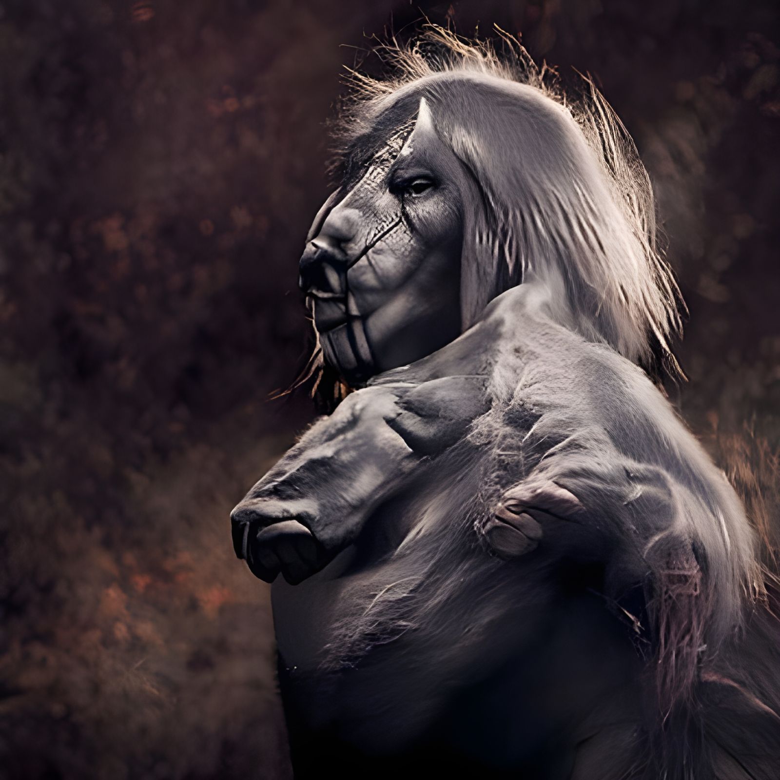 Crazy Horse Digital Painting in Fantasy Style
