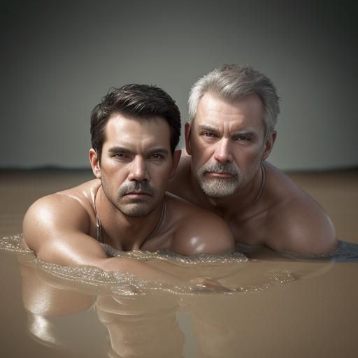 Leather Daddies Sinking: Professional Studio Portrait