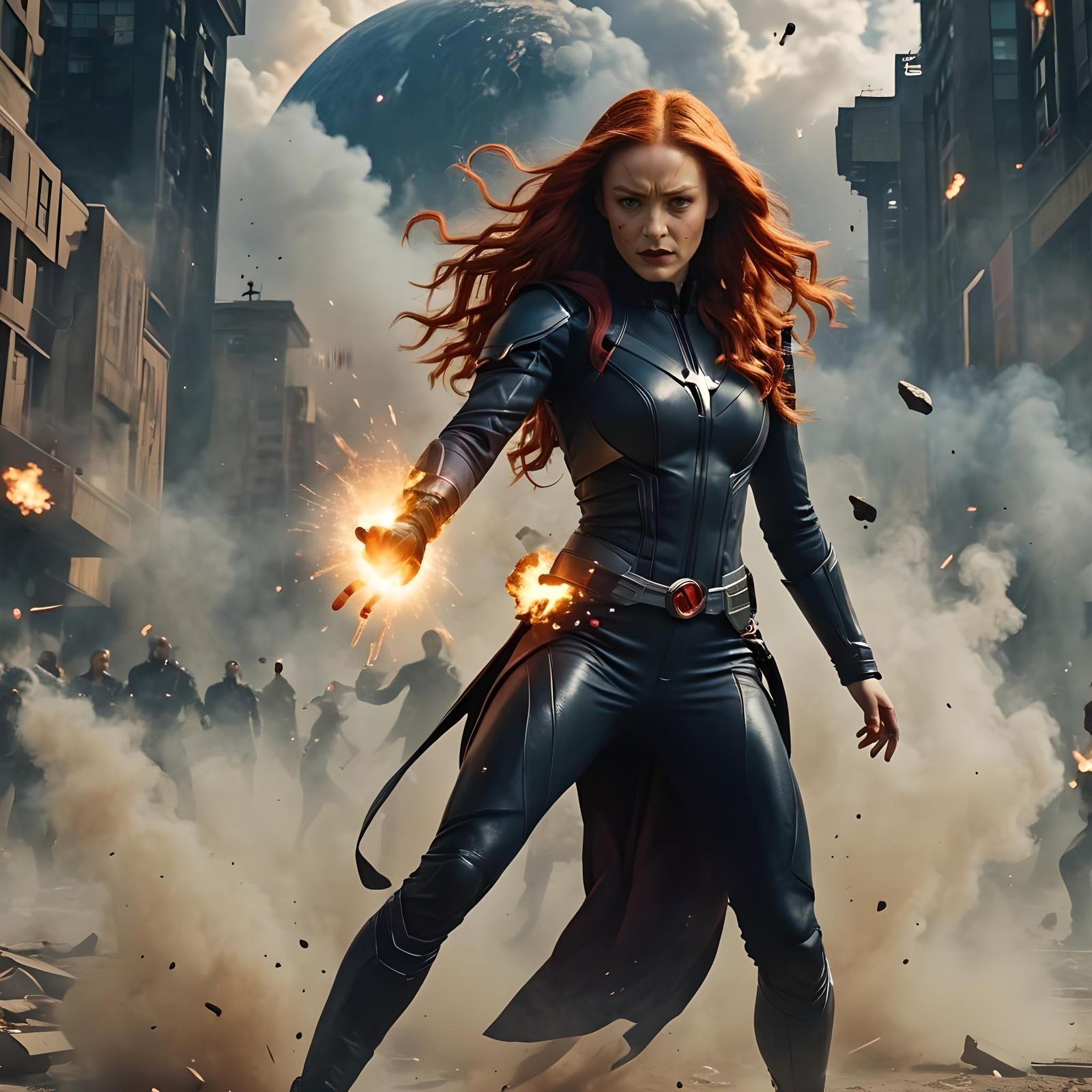 Jean Grey's Powerful Telepathic Display in Space