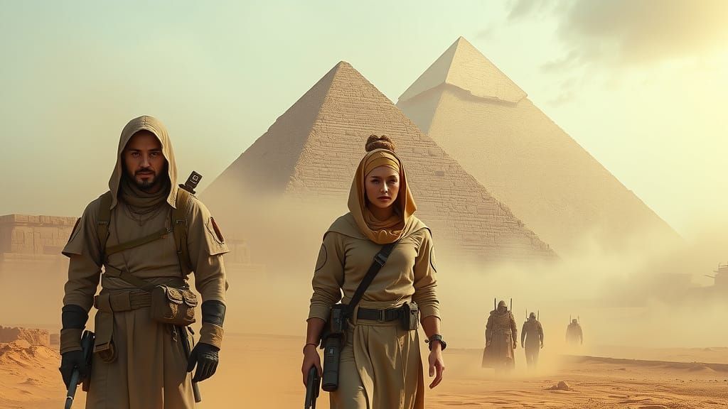 Time Travelers Visit Ancient Egyptian Pyramids