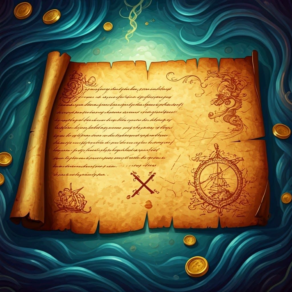 Mystical Treasure Map Reveals Hidden Riches in Dreamlike Wor...
