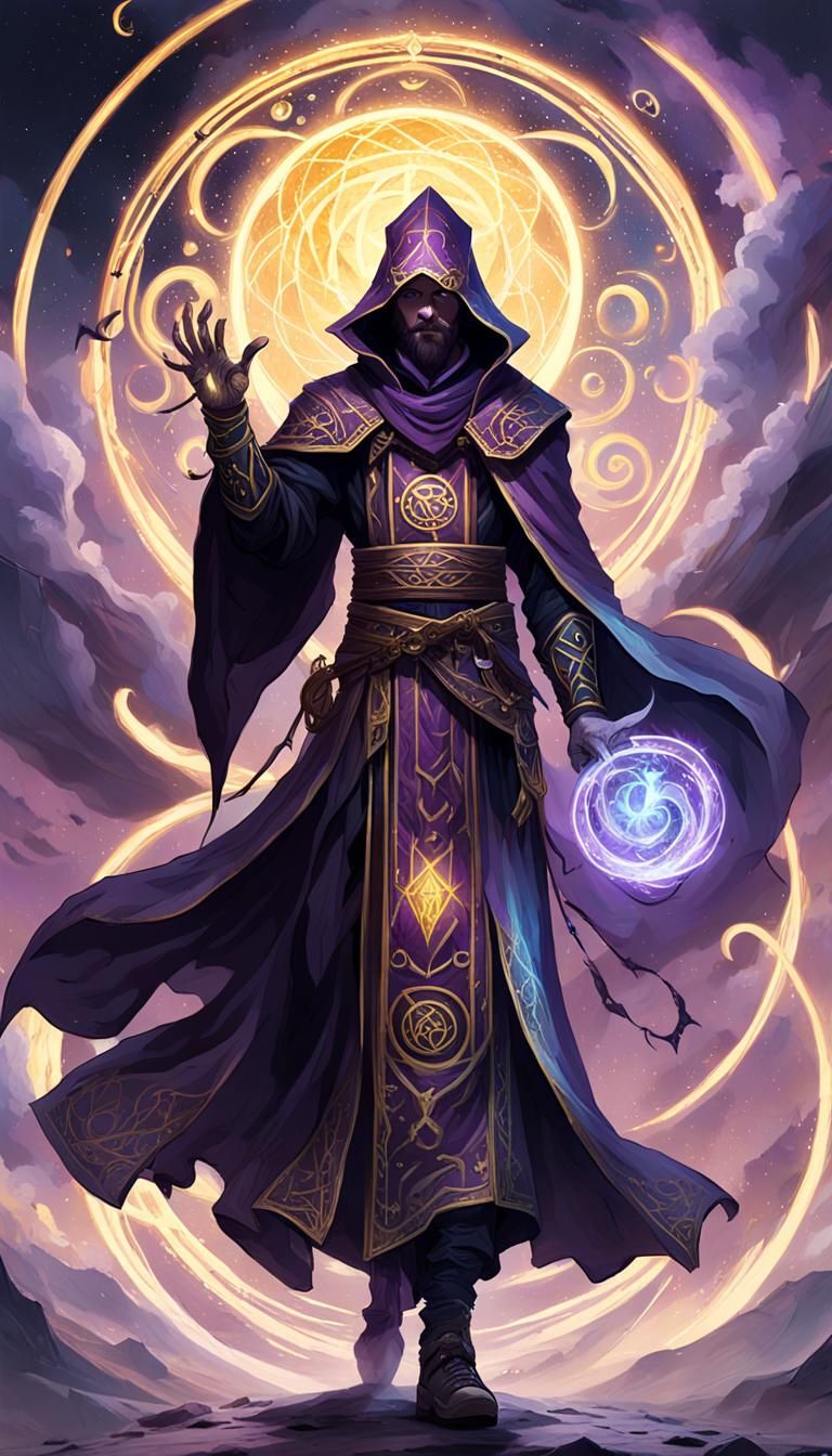 Dark Mage in Void: Light Magic Concept Art