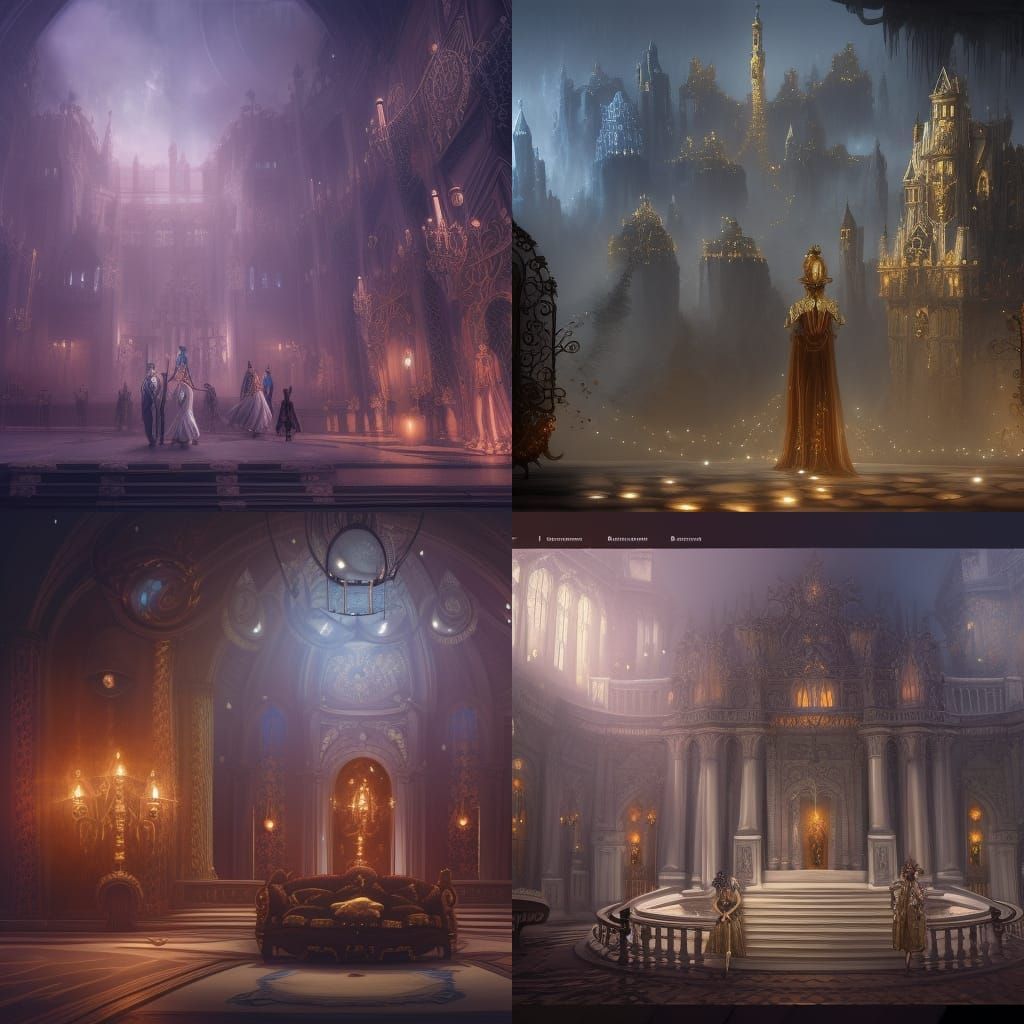 Elegant and Mysterious Masquerade Ball in High Detail