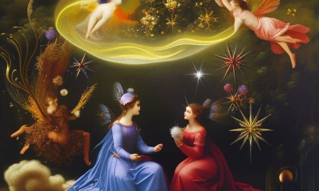 Winter Fairground Scene with Skater in Dreamcore Style