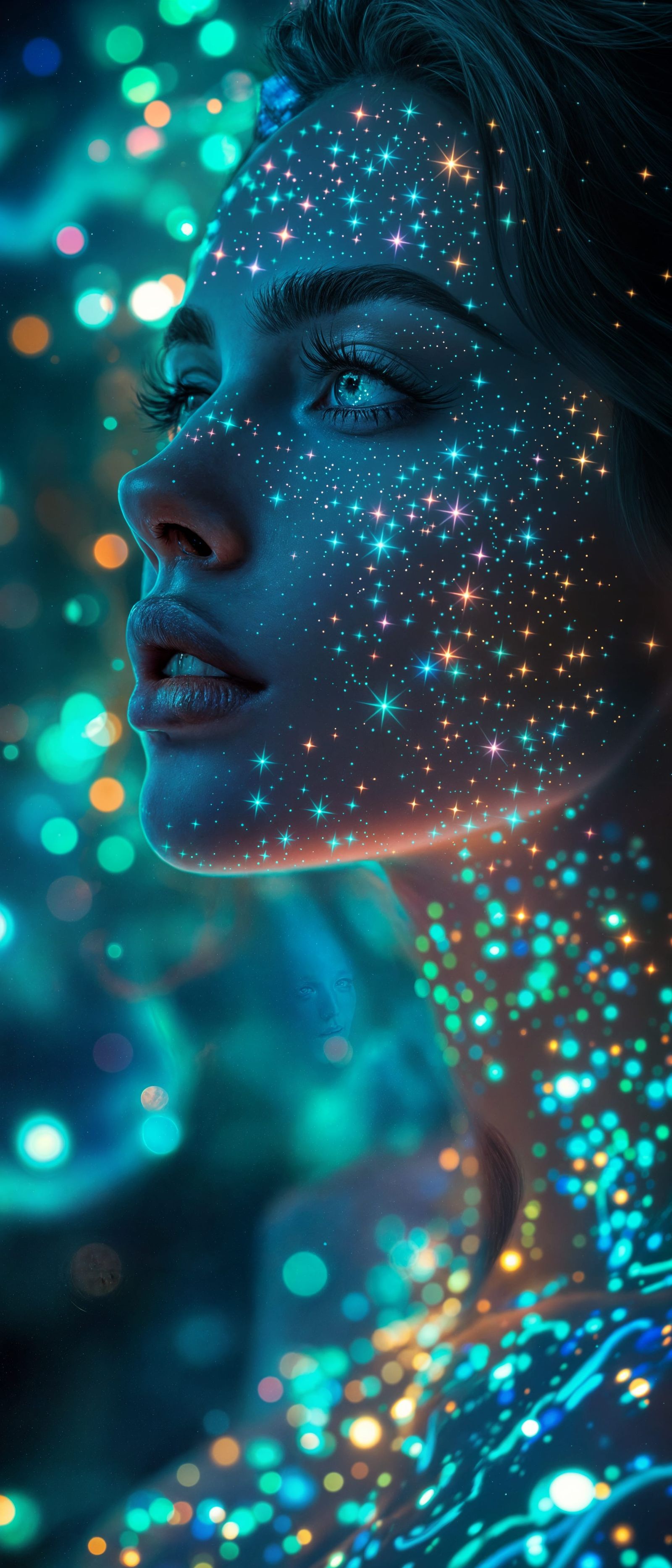 Ethereal Goddess in Radiant Bloom