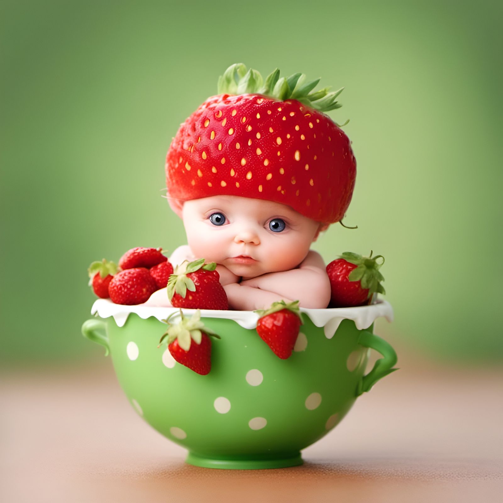 Strawberry Fairies in Photorealistic Animation Style