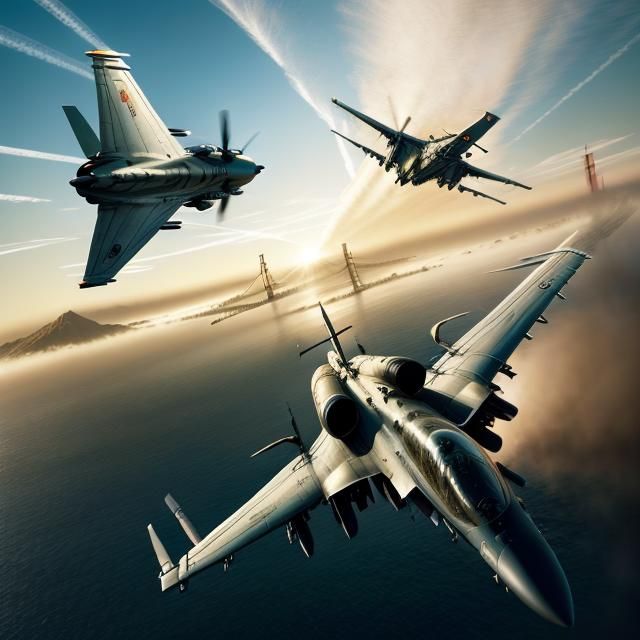 F18 Tomcat Taking Off at Golden Hour