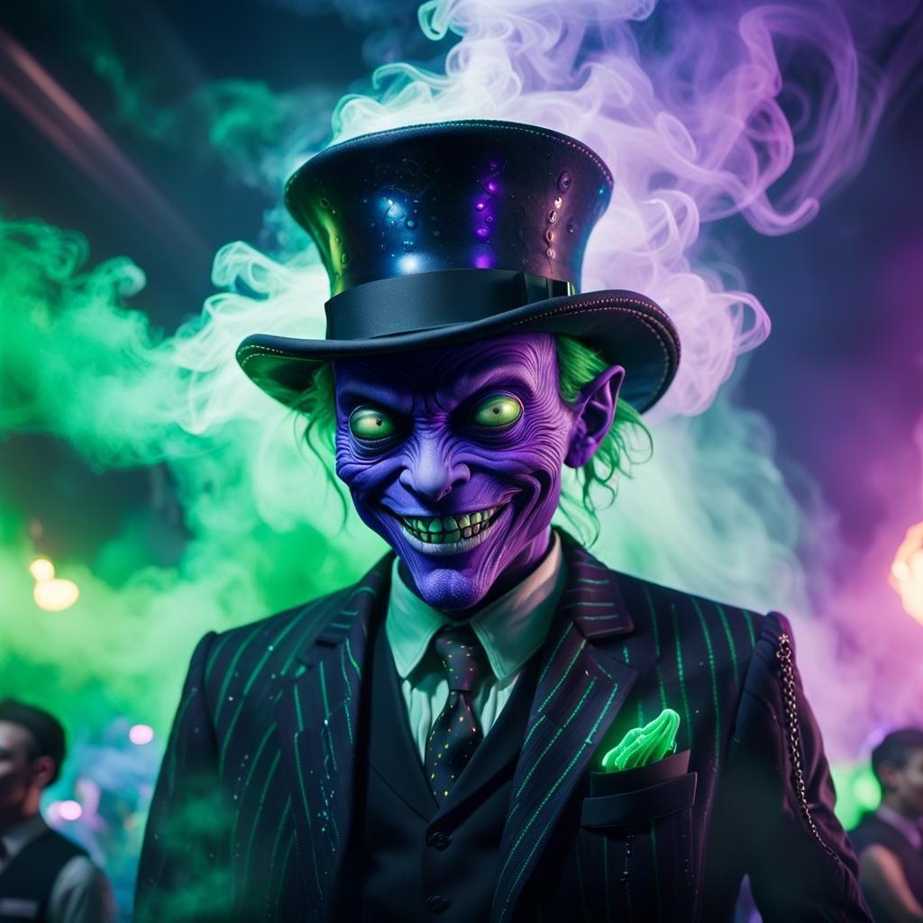 Alien Rave: Neon Fantasy Concept Art in Club